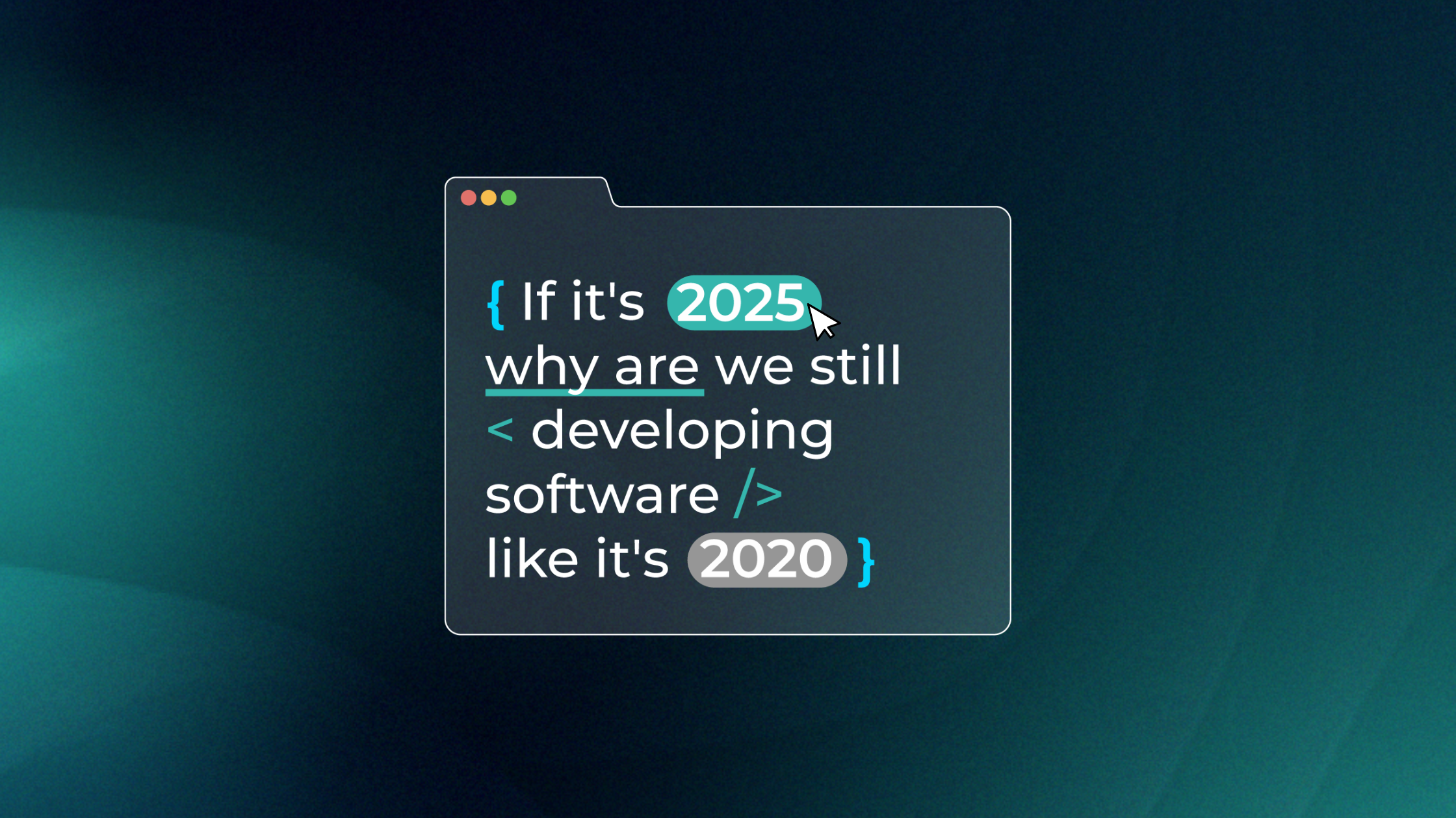 Se o ano é 2025, por que ainda desenvolvemos como em 2020?